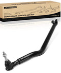 Jeep Spindle Steering Drag Link For Gladiator JT And Wrangler JL Front Wheel Alignment Upgrade, Heavy Duty Steel Construction, Brand New, Pre Greased, Direct Fit, Fits 2020-2025 JT Gladiator And 2018-2025 JL Wrangler, At Spindle Position black steel drag link with box