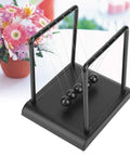 Newtons Cradle Pendulum Desk Toy For Home Office Decor A Real Classic Nerdy Yet Cool Science Showpiece With Durable Steel Balls And Plastic Frame An Educational Physics Toy For Kids And Adults 17.8 x 14.8 x 18 cm.
