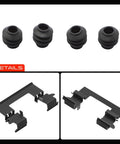 Premium Front Side Disc Brake Hardware Kit For Nissan Titan Armada And Infiniti Qx56 With Reference Number 13496Q Get Your Ride Running Smooth Like Butter Today, black dust boots and spring clips