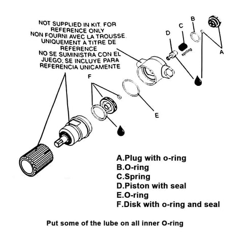 Air Compressor Regulator Repair Kit Compatible With Porter-Cable Craftsman DeWalt - Replacement D55155 D55167 D55684 23400S Regulator Kit For 919167784 And 91915216 Series Compressors, Easy Install, Durable Replacement Part