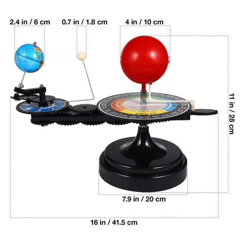 Solar System Model Kit Showcases How Earth And Moon Revolve Around The Sun For Teens And Students A Hands On STEM Science Experiment Teaching Tool For Astronomy Education, 16 in x 11 in