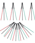 9Pcs High Temperature Hall Effect Sensor Kit With Heat Resistant Copper Wire For Electric Vehicles And Industrial Motors To Beef Up Precision Signal Transmission And Motor Efficiency, red black green leads