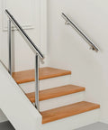 Heavy Duty 3 Ft Industrial Metal Handrail Kit Featuring Solid 304 Stainless Steel Wall Mount Grab Bar for indoor stairs.