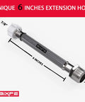 Six Inch Hose Extension For Toilet Bidet Sprayer T Adapter Connection Leaks Stopper With Seven Eighths Inch Male To Female