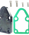 Chevy Small Block Fuel Pump Plate Kit With Gasket Bolt On Drop In Fit For 283 327 350 400 Engines Easy Replacement For Worn Out Parts High Quality Engine Plate, black anodized aluminum plate with gasket and bolts