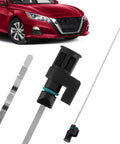 CVT Transmission Oil Level Dipstick Gauge Replacement Kit For Nissan Altima 2007-2023, Rogue 2013-2023, Maxima Murano 2006-2023 2.5L Direct Fit Oil Dipstick Assembly 31086-JA00A with a car in the background