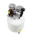 10 Gallon Oil-Free Air Compressor 1HP Ultra Quiet Vertical Steel Tank 115 PSI industrial grade motor with dual gauges.