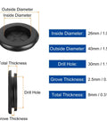Top Shelf Rubber Grommet Plugs 15 Piece Set Keeps Cable Wiring Slick And Secure 1 Inch Inner Diameter specifications and measurements