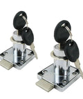 Zinc Alloy Drawer Lock Kit With Two Keys Cam Locks Core 136 138 Adjustable 21mm To 32mm Fits Desk Cupboard Mailbox Office