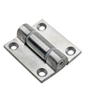 Stainless steel door adjustable torque hinge, 1-piece with mounting plate