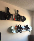 Heavy Duty Snowboard Wall Mount Rack For Garage Organization And Wall Storage with snowboards displayed in minimalist style