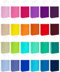 Mini Gift Bags With Handles Dope Bulk Set Of 24 In 24 Colors 4.5 By 2.5 By 6 Inches For Party Favors And Small Gifts