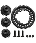 Beefed Up Hardened Steel Spur Gear Set With 18T 20T And 22T Pinions For X Maxx One Fifth, XO One, One Tenth Maxx And E Revo Two Point Zero VXL Replaces 6447 54T Transmission Upgrade.