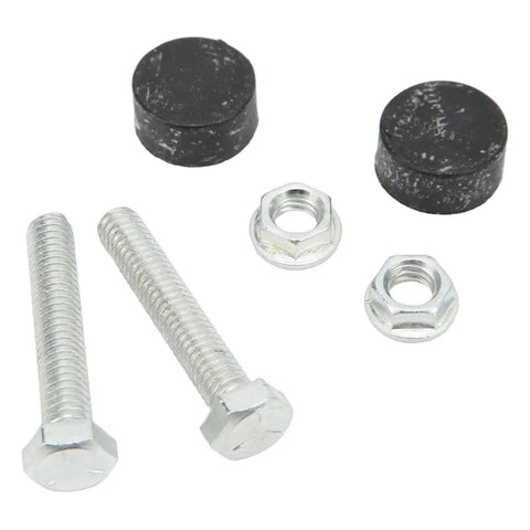 Heavy Duty 2 Piece Hood Bumpers For 64-75 Olds Gs Lark Special Malibu Nova Cutlass Tempest Rubber Aluminum Bonnet Adjuster Stopper Kit, bolts and nuts