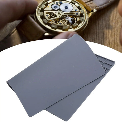 Pro Grade Watch Repair Pad Non Slip Rubber Mat For Watchmaking And Horology Tools Durable Grippy Bench Mat for easy maintenance