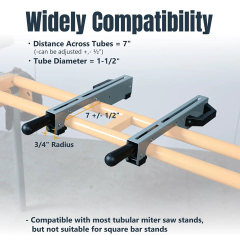 Image showing Set Of Two Miter Saw Stand Mounting Brackets For MT4000 Stand OEM Replacement Tool, highlighting compatibility details.