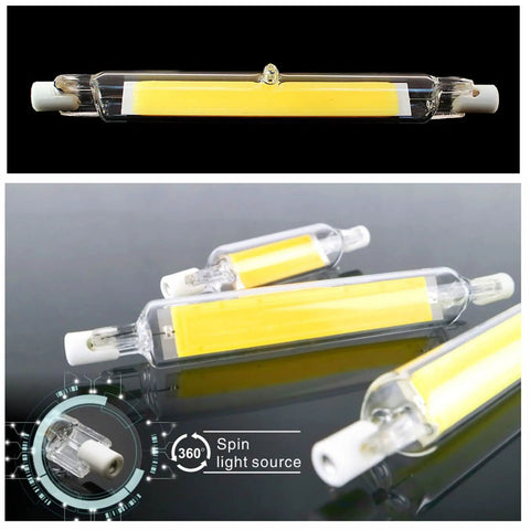 20W R7S LED Bulbs 118mm 3000 Lumens Dimmable Cool Daylight 6000K J Type CRI Over 90 Flood Light Bulbs 360 Degree