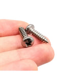 Micro 304 Stainless Steel Cross Drive Pan Head Self Tapping Screws Assorted M1 To M6 Set in hand for hardware builds