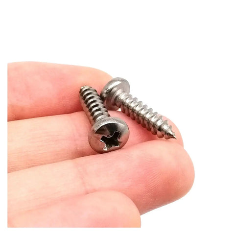 Micro 304 Stainless Steel Cross Drive Pan Head Self Tapping Screws Assorted M1 To M6 Set in hand for hardware builds