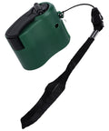 USB Hand Crank Charger Dynamo Power Bank for Outdoor Adventures with strap, 5.5V 600mA emergency portable charger, green