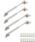 Beefy 30N 6.8 Lb Hydraulic Cabinet Lift Supports With Soft Close Lid Gas Spring Action Metal Head 11.4 Inch Length Pack Of 4 Hinges And Supports