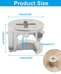 15mm by 12mm zinc cam nut from 10 Piece Furniture Cam Lock Kit For Cabinet Woodworking Projects Easy Peasy Assembly Rock Solid.