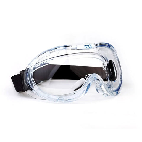 Anti-Fog Wide-Vision Lab Safety Goggles With Soft PVC Frame, Impact-Resistant Polycarbonate Lens, Side Vents To Block Splashes