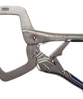 Fast Release Welding Pliers With Swivel Pads 11 Inch Locking Pliers C Clamp For Metal Fabrication showing wide opening jaws