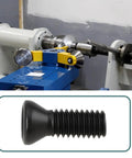 Premium M3.5 X 10 Millimeter Torx Drive Screws For Cnc Lathe Tool Holders And Carbide Inserts shown on CNC lathe with black coating.