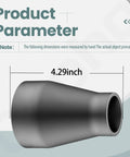 Heavy Duty Table Saw Dust Collection Adapter Two And A Half Inch Outlet Down To One And Seven Eighths Inch Vacuum Hose Universal Fit