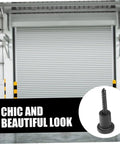 Sliding Barn Door Track Spacers And Wall Stopper Kit for Easy Installation with heavy duty barn door hardware, close-up inset.
