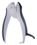Pack Of 5 EZ Squeeze One-Hole Punch Set With 10 Sheet Capacity, gray-blue punch with ergonomic grip and handle lock