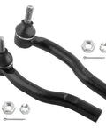 2 Piece Front Outer Tie Rod Ends Replacement Kit For Lexus ES300 2002 2003, Toyota Camry 2002 2003, Highlander 2001 2003 ES3601 ES3600 Front Left Right, black steel