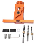 Adjustable Heavy Duty Aluminum Alloy Cabinet Door Mounting Jig With Built In Level Bubble And Non Slip Grip for precise installations.