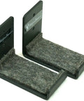 Heavy Duty Snowboard Wall Mount Rack For Garage Organization And Wall Storage, felt-lined brackets, close-up view