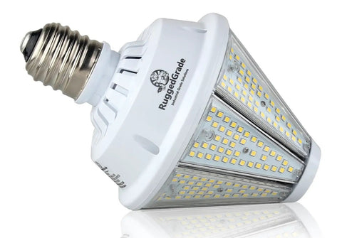 Oberon II Series 80W LED High Bay Light Bulb Delivers Up To 9,800 Lumens At 5000K Bright White Go To Interchangeable E39 E26 Base