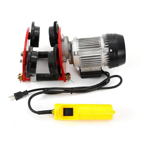 1 Ton Electric Trolley Hoist On I Beam Track For Straight Rail Setups, Built For Real Heavy Lifts with control pendant