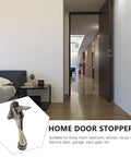 Kickdown Door Stopper For Commercial And Garage Doors Dope Heavy-Duty Zinc Alloy Build Foot-Operated Coffee Color
