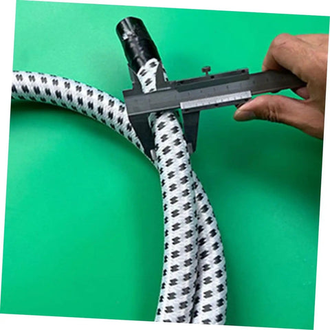 Caliper measuring High Temp Steam Hose for Garment Steamers Flexible PVC Nylon Tube Replacement Part Durable Compatible With Most Ironing Machines Easy Install And Long Lasting Performance