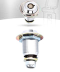 Heavy Duty Tubular Cam Lock In Zinc Alloy, Round Door Lock With Single Key That Only Comes Out When Locked, 27x17mm, side view