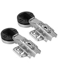 2 Pack Easy Folded Corner Cabinet Hinges For Kitchen, Bedroom, And Closet Doors, Tool Free Installation, Quick Fit