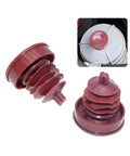 Built Tough 2 Pack Hydraulic Power Steering Pump Reservoir Cap Plug Cover Red polymer replacement seals for Honda vehicles.