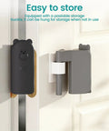 Cute Bear Door Pinch Guard Kit With Silencer Cushions showing bear-shaped door stopper and storage buckle