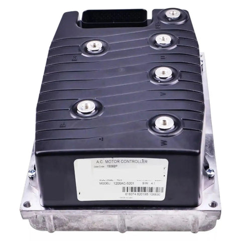 Heavy Duty 48V 235A DC Motor Controller For Cars Slick Boost Driver Upgrade High Torque Power Module Smooth Shift Street Ready Tight Build 1206AC-5201 Model on a light background showing wiring terminals.