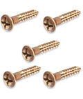 Silicon Bronze Wood Screws No 6 By 1 And A Quarter Inch Oval Head Frearson Drive Industrial Grade Hardware Fasteners For DIY Home Repair And Construction Projects Corrosion Resistant Durable For Outdoor Use viewed from above
