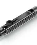 Close-up of rimming and deburring tool for 3/16 to 1/2 inch tubing inside and outside deburr, sleek design.