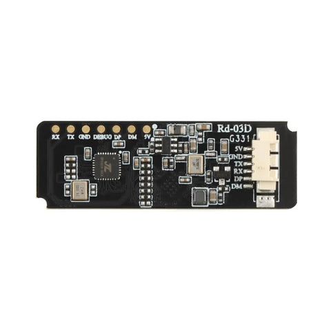 24GHz Millimeter Wave Radar Sensor That Tracks Up To 3 Targets At Once With Real Time X Y Coordinates Speed And Angle For Arduino DIY Nerds And Smart Home Security Enthusiasts black PCB module with connector