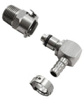 Fuel Line Quick Release Disconnect Coupling For BMW R1200GS S1000RR XR Aftermarket Stainless Steel Kit components close-up