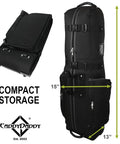 Constrictor Grey Golf Travel Bag With North Pole Golf Club Protector, features compact storage, dimensions 51x15x13 inches.