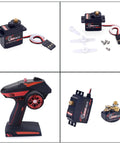 Compact Digital Servo Motor With All Metal Gears Kicking Serious Butt In Torque For Rc Cars Gimbals And Miniature Robots, includes accessories.